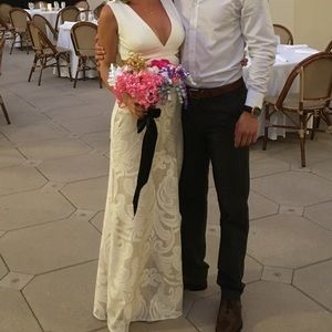 White/ivory lace dress